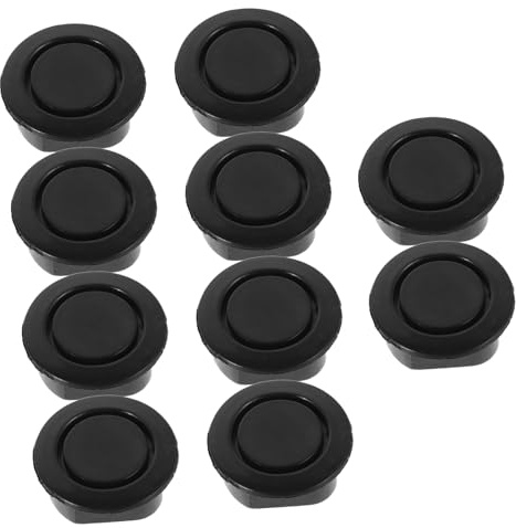 Tapones para Orificios de Radar de Parachoques 10 Uds, Plástico Negro | Protector de Parachoques para Coche, Tapón de Llenado del Orificio del Radar, Protectores Parachoques