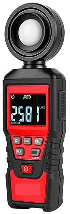 Misuratore Di Luce Digitale Luxmetro Professionale Illuminometro Ad Alta Precisione Lux/Fc Fotometro Tester Ambientale,Schermo HD
