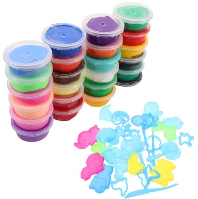 UKCOCO Kit Pâte Modeler Autodurcissante Couleurs Argile Légère Non Collante avec Outils de Sculpture Set Créatif pour Garçon Fille Pâte Modeler Séchante à Air pour Loisirs DIY