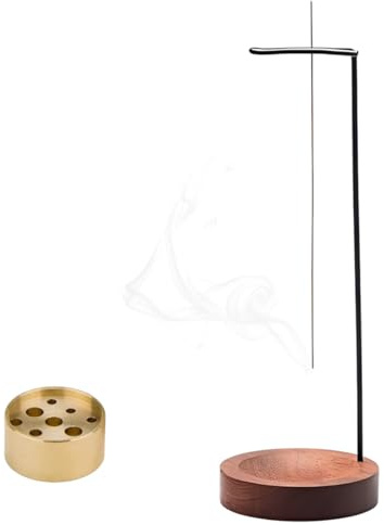 YUVKIN Porte-Encens en Bois Design Moderne Support pour Bâtons et Cônes d'Encens Décoration Maison Bureau Yoga Méditation
