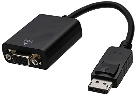 kenable DisplayPort Male Plug to HD15 15 pin VGA Female Connection Adapter