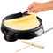 Rosenstein & Söhne Crepiere elettriche - Crepes Maker: Crepiera elettrica media, 650 watt, Ø 23 cm (Crpe Maker, Crepe padella, Macchina per waffle)