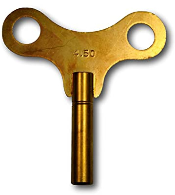 Llave de cuerda de latón para relojes grandes, 4,50mm,