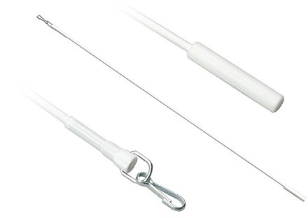 WR-Design 1 Schleuderstab 5 mm Durchmesser in der Farbe Weiss, Länge 125 cm