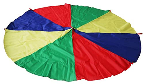 Bunt Schwungtuch Regenbogen Fallschirm Kinder Familie Outdoor Sportspiele Spielzeug (Durchmesser: 2M)