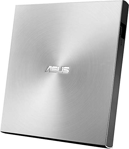 ASUS Masterizzatore Esterno ZenDrive U9M Ultra Slim, TYPE C, compatible con Windows e Mac OS, colore SILVER + Software Internet Security Kaspersky