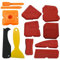 Set di attrezzi per la rimozione del silicone, estrattore in silicone, per bagno, cucina, finestre, pavimenti e altro ancora per sigillare e profilare (dimensioni: 12 pezzi)