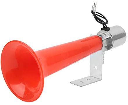 Turkish Whistle Air Horn, 180DB Red Universal Purpose 12V/24V Wolf Whistle Horn for Trucks Caravan Pressure Cars Suvs Motorcycles Turkish Whistle Horn