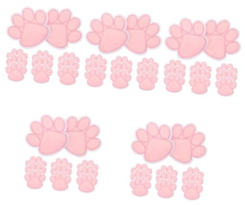 NUOBESTY 50pcs Letter Patches for Jackets Clothes Embroidered Dog Paw Sew Applique DIY Craft Embroidery Patches