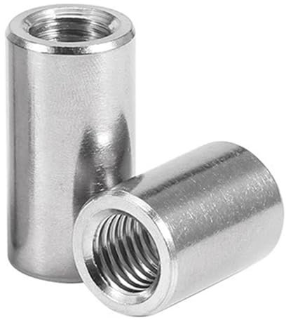 FBANULPEX Runde Verbindungsmuttern Runde Lange Kupplungsmuttern, Kupplungsmutter aus Edelstahl(M16*24 * 50)