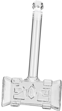 Zerodeko Hammer mit Silikonverschluss Kreativer aus Borosilikatglas Wein Dekanter 400ml Lustiger Glas Weinspender mit Einfachem Stauraum und Stilvollem Design für Riegel