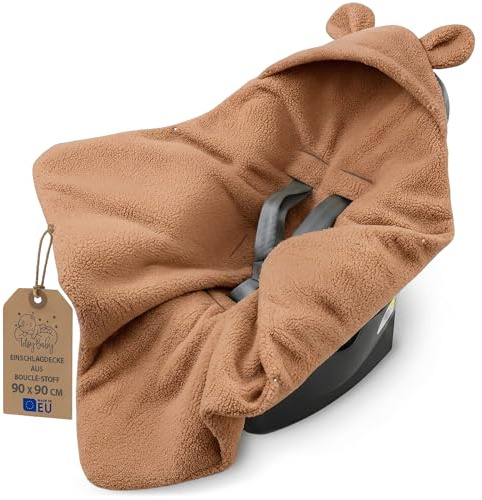 Omlottningsfilt Bilbarnstol Bebis boucle boucle - Vintersovsäck Åkpåse Barnvagn Tillbehör Nyfödd Småbarn Varm Mjuk Oeko-Tex certifikat Pumpkin