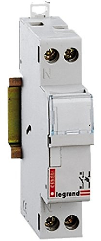 Legrand 005822 Coupe-Circuit pour Cartouche Cylindrique Domestique, 20A, 1P+N, Gris