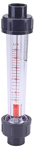 TOPINCN Medidor de Caudal Instantáneo LZS-15, Rotámetro de Tubo Plástico 25-250L/H DN15 1/2 para Medición de Líquidos