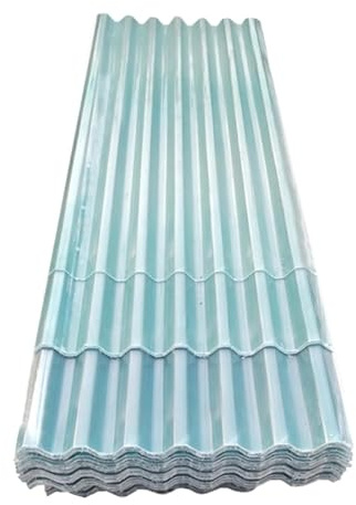 2mm Thick Clear Roof Sheet,2mm Corrugated Roofing Sheets,Insulating Roofing Cladding Panel,Sun Roofing Tiles Fiberglass Daylighting Panels,Rainproof Carport,9/10/11/12 Pcs(10 Pcs,0.9x1.35m/35x53in)