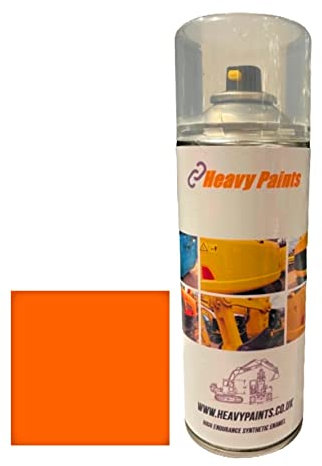 Heavy Paints Compatible with Timberwolf Wood Chipper Orange Synthetic Enamel paint 400ml Aerosol