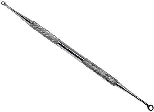 Blackhead Remover Pimple Popper Blemish Comedone Extractor Acne Tool Pimple Spot Popper Komedon Double Side Soft Touch and No-Slip Skincare for Whitehead Removal -Stainless Steel