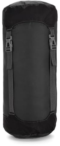 TRIWONDER Kompressionspåse för Sovsäck, Lätt och Kompakt, Reseförvaring för Outdoor Camping Vandring Ryggsäcksresa (Svart, L - 25 L)