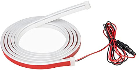 Motorhaube Lichtstreifen, Universal Tagfahrlicht Wasserdicht Dynamic Car Hood Led Strip Lights, Dynamic Scan Start Up Hoodbeam Kit, LED Licht Streifen Dekor (Weiß-180cm)