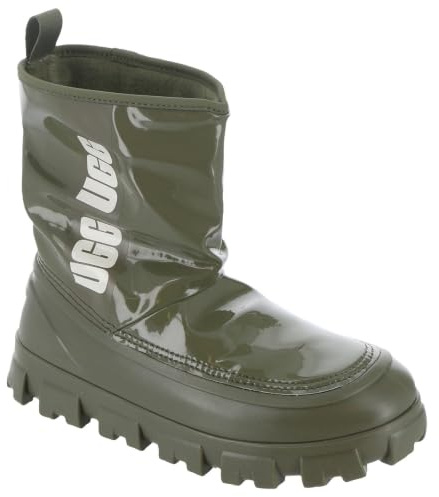 UGG Classic Brellah Mini Stivali da pioggia da donna, Oliva bruciata., 37 EU