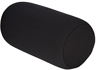 Ejoyous Mikroperlen Pillow, Mikroperlenkissen für Reisen und Zuhause Rollbarer und werfbereiter Rückenpolster Wurfkissen Nackenstütze Mini Kissen für erholsamen Schlaf Reisekissen (Schwarz)