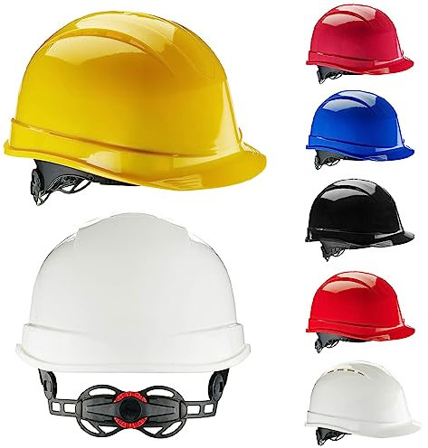 Schutzhelm mit Ratschenverstellung, leicht, belüftet, mit 6-Punkt-Gurt, Rosa