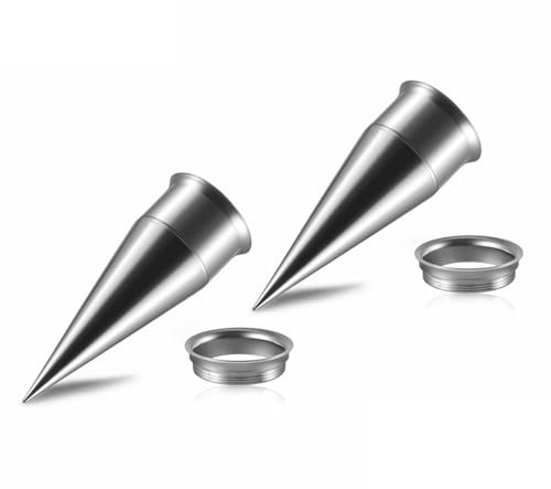 ANAZOZ Ohr Plug 13mm, Edelstahl Flesh Tunnel 2 Stück Dehnstäbe Tunnel Damen, Ohr-Stretching Ohrringe Silber