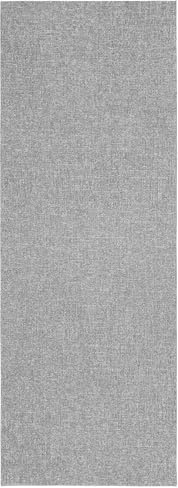 TESSO LIVING Alfombra de Pasillo Larga Interior Exterior 80x220cm Gris Claro Impermeable UV Oeko-Tex Antideslizante Terraza Jardín Belga