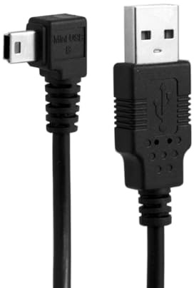 NFHK Cavo dati Mini USB B Type 5pin Maschio Angolato Sinistro 90 Gradi a USB 2.0 Maschio 6ft 1,8m