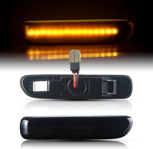 LLCTOOLS LED Seitenblinker Schwarz passend für BMW E46 Limousine