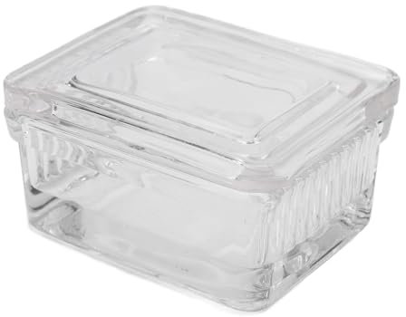 Färbegefäß aus Glas mit Deckel, Hohe Stabilität Tier- und Pflanzenproben, Färbeabdeckung Objektträger aus Glas, In-Cell-Forschung, Färbegefäß aus (Glas mit 10