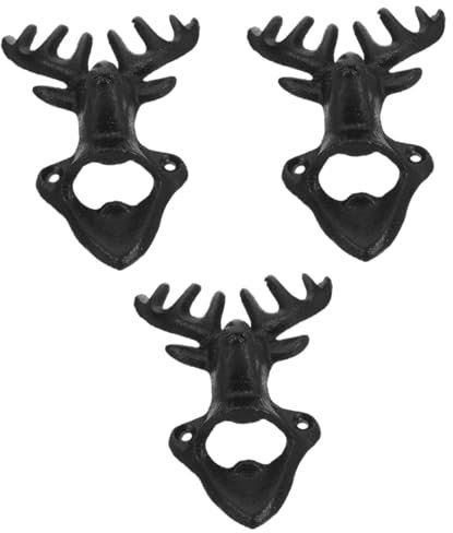 Garneck 3piezas Abrebotellas De Pared Vintage Sacacorchos De Cerveza Multifuncional Para Bares y Fiestas Resistente y Fácil De Usar Para Reuniones y Celebraciones