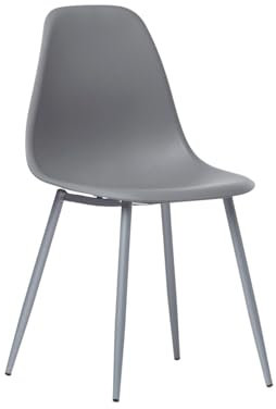 KLAST Silla de Comedor en Polipropileno Gris