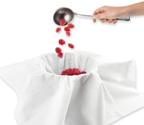 Franz Mensch 100 Stück Hygostar Passiertücher Filterstar | Spezial-Vliesstoff, gelegt, weiß, 25 Stück/Packung, L: 75cm, B: 75cm, Karton, Passiertücher, Käsetuch, Seihtuch