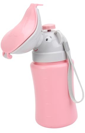 Auto Urinal für Kinder und Babys, Rosa Pp, Tragbar | Reisegeeignet, Leicht und Nahtlos Auslaufsicher, Cartoon Form für Jungen und Mädchen