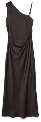 VERO MODA Vmnini CIA One Shoulder 7/8 Dress WVN Ga, Pastel de Chocolate, M