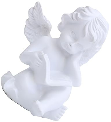 SOIMISS Zarte Schutzengel-Figur aus Kunstharz als Wohnaccessoire für Wohnzimmer und Hotel Kreative Engelsfigur mit Exzellenter Haltbarkeit und Praktischer Dekoration