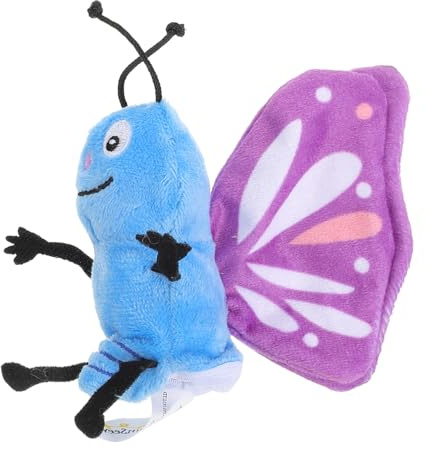 BESPORTBLE Schmetterlings Handpuppe Aus Plüsch Für Kleinkinder Stofftier Zum Spielen Schmetterlingspuppe Für Kindergarten Und Vorschule Interaktives Lernspielzeug