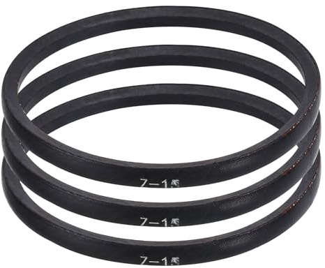 sourcing map 3 Pcs Z-15 Z Type V-belt 381mm/15 Inner Length x 0.39 Width x 0.24 Height, Z-type Closed-Loop Rubber Transmission Belt