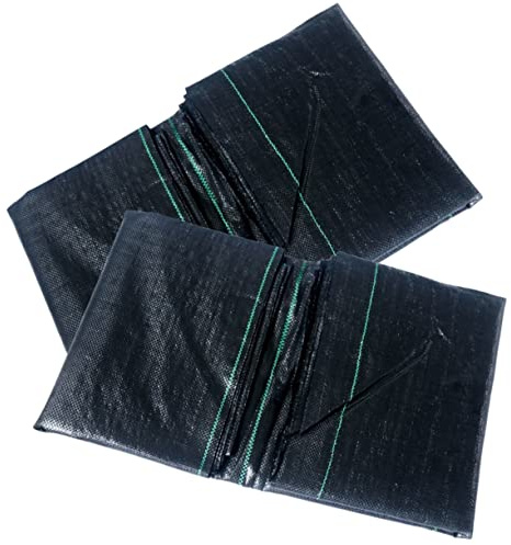 Mikikit 2 Pezzi Telo Pacciamatura Heavy Duty per Giardinaggio Resistente al e Controllo Erbacce per Aiuole e Facile da Installare e Utilizzare