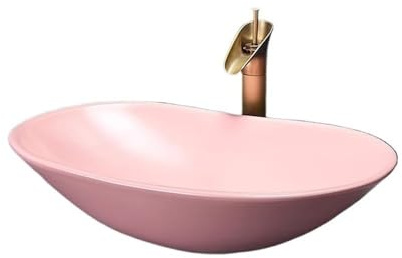 Lavabo da Appoggio Lavandino da bagno creativo in stile retrò, lavabo in ceramica Jingdezhen sopra il piano Lavandino