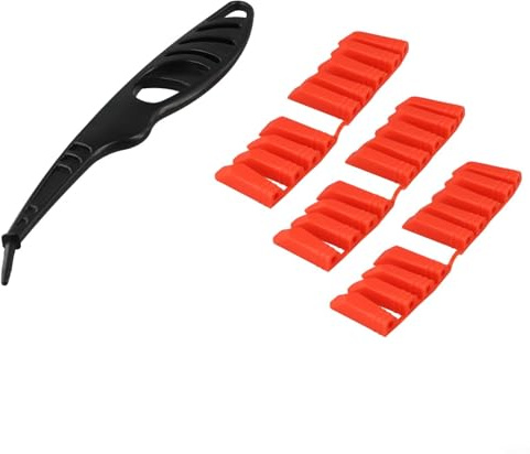 Lot de racloirs pour colle à verre avec têtes angulaires, épandeur de mastic et applicateur pour lisser les lignes de calfeutrage, enlever la vieille colle, réparer les joints de carrelage et