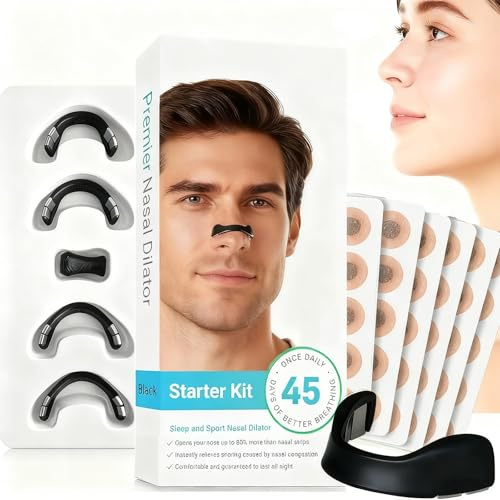 90Pcs Magnetic Nose Strips, Nose Magnet for Breathing, Anti Snoring Devices, Snoring Aids for Men, Reduce Snoring, Improve Sleep Quality (45Pairs)