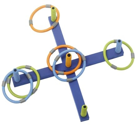perfeclan Ringwurfspiel für, Familien und Erwachsene – Ringwurfspiel-Set aus weichem Schaumstoff – Spielzeug für draußen, Sommer, Garten, Picknick