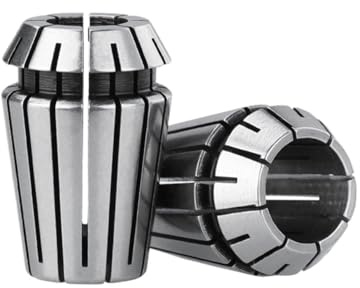 Collet Chuck Tool Holder Spring Collet Precision Chuck Set ER8 ER16 ER20 ER25 ER32 ER40 for CNC Engraving Machine Milling Lathe Tool Holder(7PCS ER11)