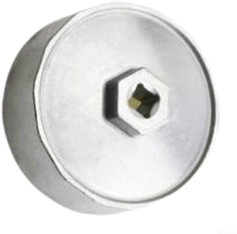 Floweringbeter Clé à capuchon de filtre à huile de 84,5 mm, cadre en aluminium, avec intérieur cannelé 14, pour un alignement précis, un couple, un capuchon de filtre à huile, outil de retrait de