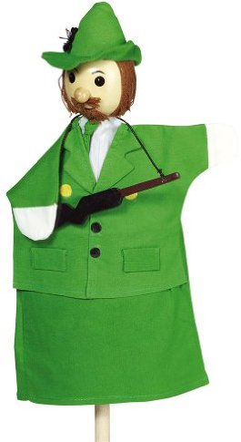 Goki 51989 - Handpuppe Jäger