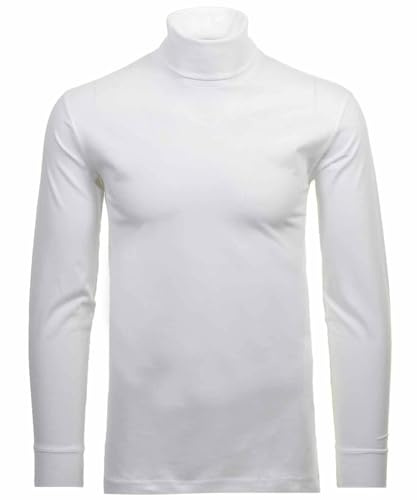 Ragman Camiseta básica de Cuello Alto de Manga Larga para Hombre, XXL