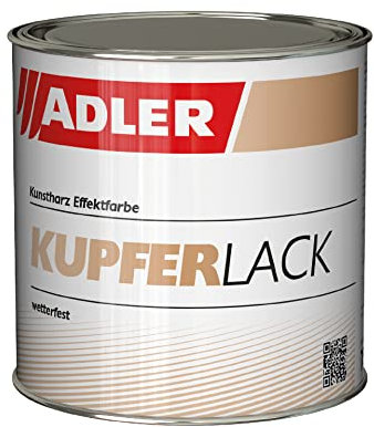 ADLER Kupferlack für Holz & Metall - 750 ml - Innen & Außen - Seidenglänzender Kupfer Effekt - Umweltfreundlich, Wetterfest & Hitzebeständig mit starkem Rostschutz