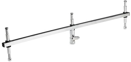 Kupo Baby Triple Header, Steel Mount with Three 5/8 Receivers for Mounting Multiple Lighting Fixtures on Baby or Junior Stands (KG009312)